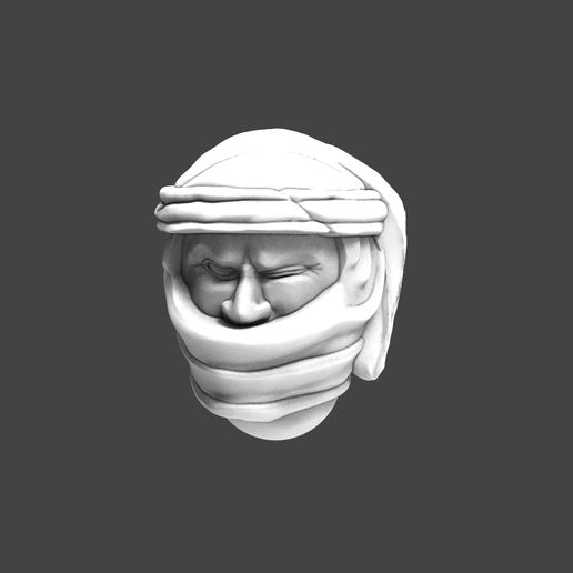 Download STL file Imperial Soldier Heads with Desert Headgear • 3D